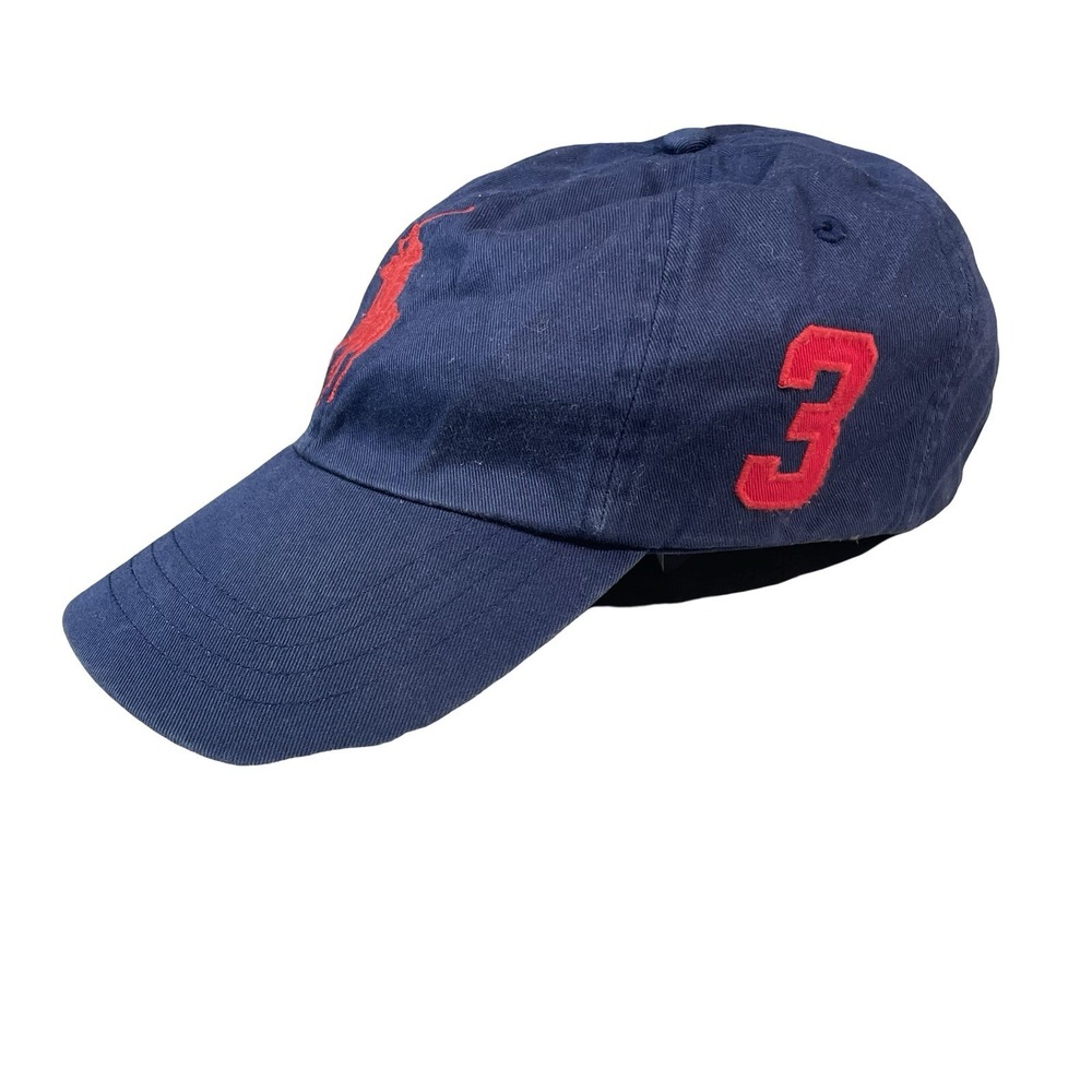 Polo Ralph Lauren Cap Hat Big Pony Blue Fade Twill Logo Y2K Retro Dad #3 - Picture 3 of 7